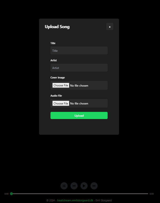 Upload song